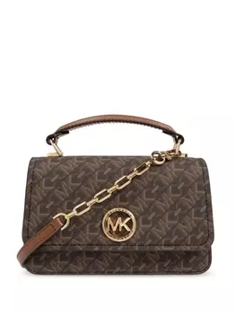 Michael Michael Kors сумка через плечо с монограммой Delancey, коричневый