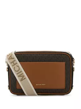 Michael Michael Kors сумка через плечо с логотипом, коричневый