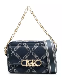 Michael Michael Kors сумка с металлическим логотипом и монограммой, синий