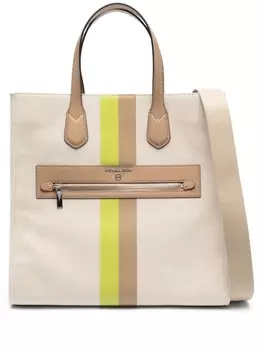 Michael Michael Kors сумка-тоут Kempner в полоску, нейтральный цвет