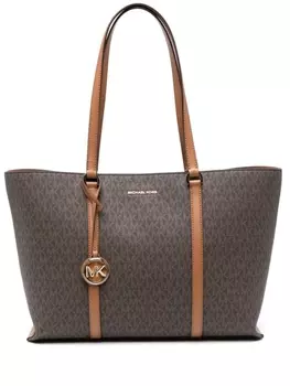Michael Michael Kors сумка-тоут с логотипом, коричневый