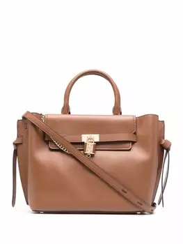 Michael Michael Kors сумка-тоут с металлическим декором, коричневый