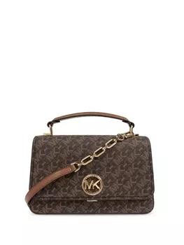 Michael Michael Kors сумка-тоут с монограммой и логотипом, коричневый