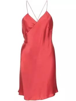 Michelle Mason платье мини с запахом, красный