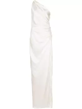 Michelle Mason платье на одно плечо, белый
