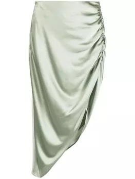 Michelle Mason юбка асимметричного кроя со сборками, зеленый