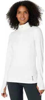 Micro-Elite Chamois Solid Zip-T Hot Chillys, белый