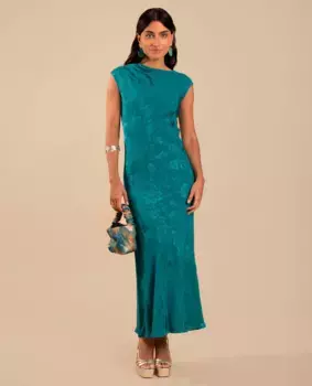 Миди-платье без рукавов The-Are, синий