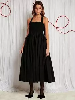 Миди-платье dream heartstrings с перекрещивающейся спинкой Sister Jane, черный