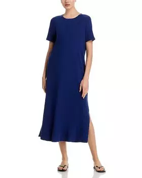 Миди-платье Eileen Fisher, коричневый