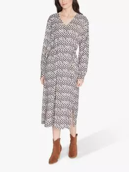 Миди-платье elbara с завязывающимся поясом Sisters Point, цвет Grey Graphic