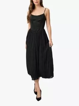 Миди-платье elke без рукавов PAIGE, черный