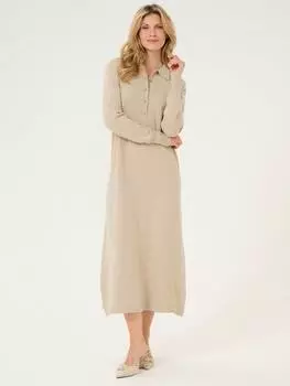 Миди-платье из смесовой шерсти hectra KAFFE, кремовый