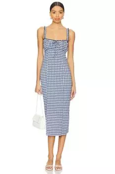 Миди-платье Lucinda Free People, indigo combo