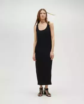 Миди-платье на бретелях Lola Casademunt, черный