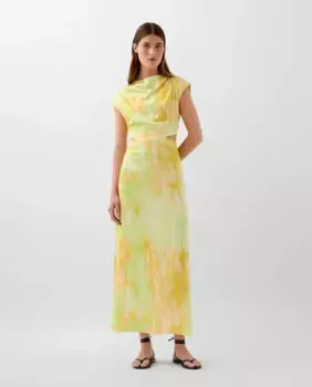 Миди-платье с боковыми разрезами Scalpers, мультиколор