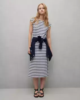 Миди-платье с пуговицами Easy Wear, белый