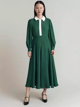 Миди-платье с воротником харриет Ghost, зеленый