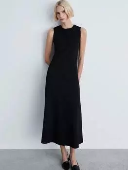 Миди-платье трапециевидной формы без рукавов от letizia Mango, черный