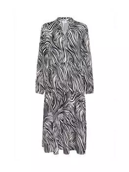 Миди-платье в полоску от eda Saint Tropez, средний синий