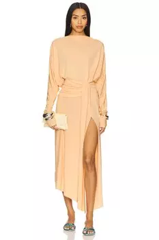 Миди-платье Wisteria от The Andamane, peach
