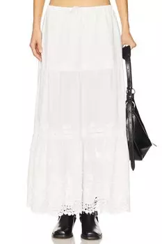 Миди-юбка на резинке Weworewhat, ivory