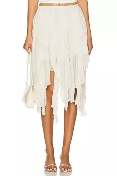 Midi-юбка Susanna Free People, white alyssum