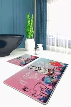 Миджольнир, Белый- CHL2357, Разноцветный, коврики для ванной, 700 г/м, 100% бархатная ткань Mijolnir, мультиколор