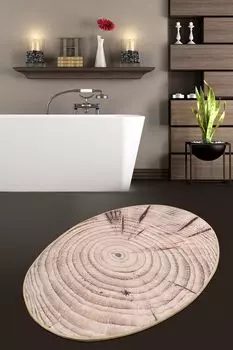 Миджольнир, Дерево- CHL4361, Разноцветный, коврики для ванной, 700 г/м, 100% бархатная ткань Mijolnir, мультиколор