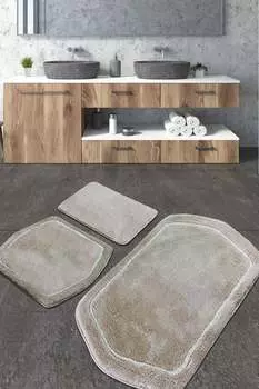 Миджольнир, геном CHL3247, камень, коврики для ванной, 1450 г/м, 100% полиакрил Mijolnir, серый