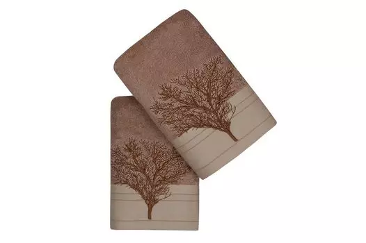 Миджольнир, JAKARLI- CTN1209, Синий, Полотенца, 100% ХЛОПОК Mijolnir, светло-коричневый