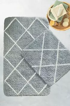 Миджольнир коврик для ванной полумесяц-CHL1258 Mijolnir, серый