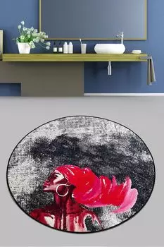 Миджольнир, Розовый- CHL4801, Разноцветный, Коврики для ванной, 700 г/м, 100 % ПОЛИЭСТЕР Mijolnir, мультиколор