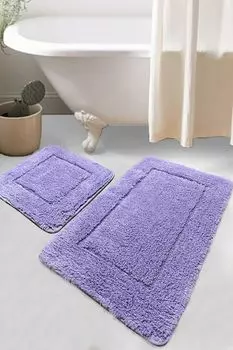 Миджольнир, шерсть- CHL1249, фиолетовый, коврики для ванной, 1600 г/м, 100% ХЛОПОК Mijolnir