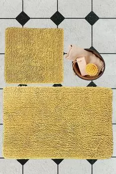 Миджольнир, Виктория- ALS2208, золото, коврики для ванной, 1600 г/м, 100% ХЛОПОК Mijolnir