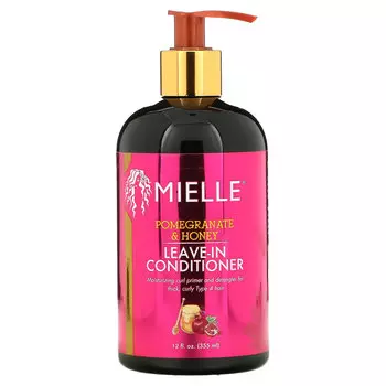 Mielle, Несмываемый кондиционер, гранат и мед, 12 жидких унций (355 мл)