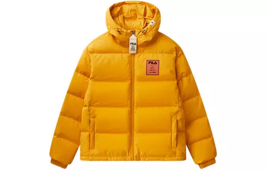 Mihara Yasuhiro X MIHARA YASUHIRO Collaboration Collection Пуховик Мужской Манго Золото Fila, цвет Mango Gold