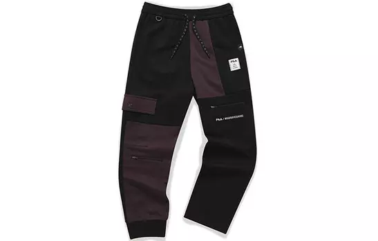 Mihara Yasuhiro X MIHARA YASUHIRO Совместная коллекция трикотажные спортивные штаны мужские, цвет черный как смоль Fila, черный