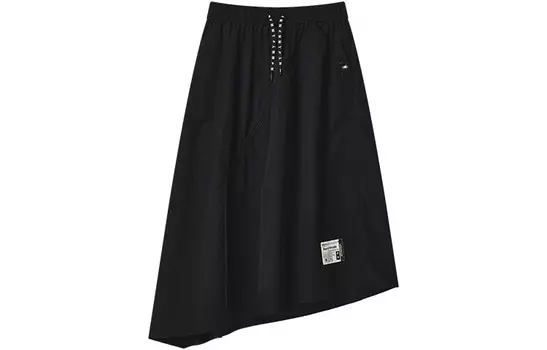 Mihara Yasuhiro X Повседневная длинная юбка женская, цвет черный как смоль Fila