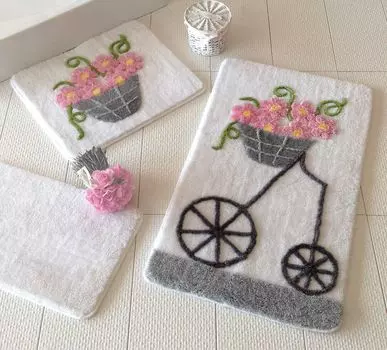 Mijolnir, Alaat- ALS2012, Разноцветный, коврики для ванной, 1450 г/м, 100%.Полиакрил, мультиколор