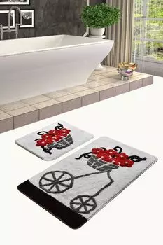 Mijolnir, Alaat- CHL2117, Colorful, коврики для ванной, 1450 г/м, 100% полиакрил, мультиколор