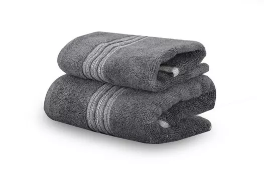 Mijolnir, Antique - Anthracite, комплект полотенец (2 шт), антрацит, 100% ХЛОПОК, 33 x 33 см, серый