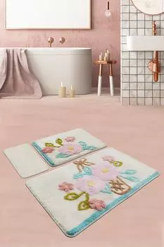 Mijolnir, Bahe- ALS2104, Разноцветный, коврики для ванной, 1450 г/м, 100%.Полиакрил, мультиколор