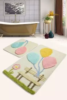 Mijolnir, Balon- CHL2119, разноцветный, коврики для ванной, 1450 г/м, 100% полиакрил, мультиколор