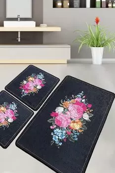 Mijolnir, Blomst- CHL5298, Разноцветный, коврики для ванной, 700 г/м, 100 % ПОЛИЭСТЕР, мультиколор
