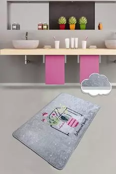 Mijolnir, Botanical- CHL4504, Colorful, коврики для ванной, 700 г/м, 100% бархатная ткань, мультиколор