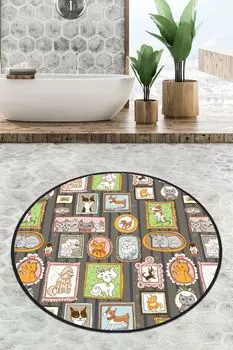 Mijolnir, Callatte- CHL4623, Разноцветный, коврики для ванной, 700 г/м, 100 % ПОЛИЭСТЕР, мультиколор