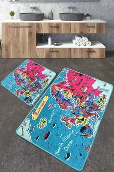 Mijolnir, Carta- CHL5248, разноцветный, коврики для ванной, 700 г/м, 100 % ПОЛИЭСТЕР, мультиколор