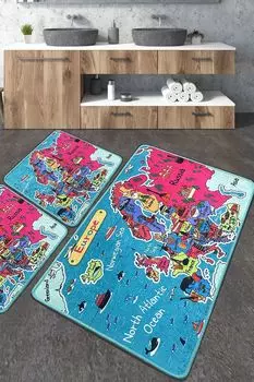 Mijolnir, Carta- CHL5294, разноцветный, коврики для ванной, 700 г/м, 100 % ПОЛИЭСТЕР, мультиколор