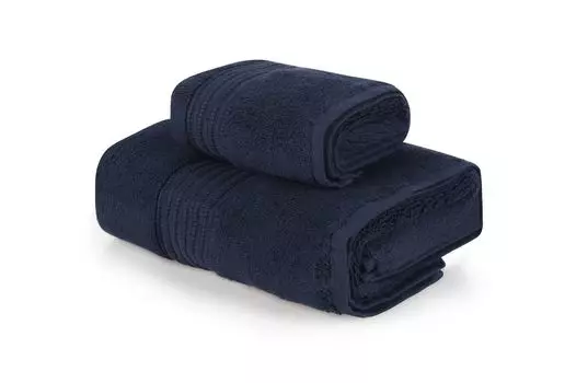 Mijolnir, Chicago Set - Dark Blue, комплект полотенец (2 шт), темно-синий, 100% ХЛОПОК, 30 х 50 см